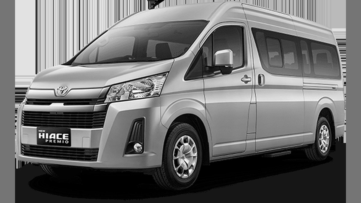 Toyota Hiace Premio untuk tur Lombok bersama rombongan