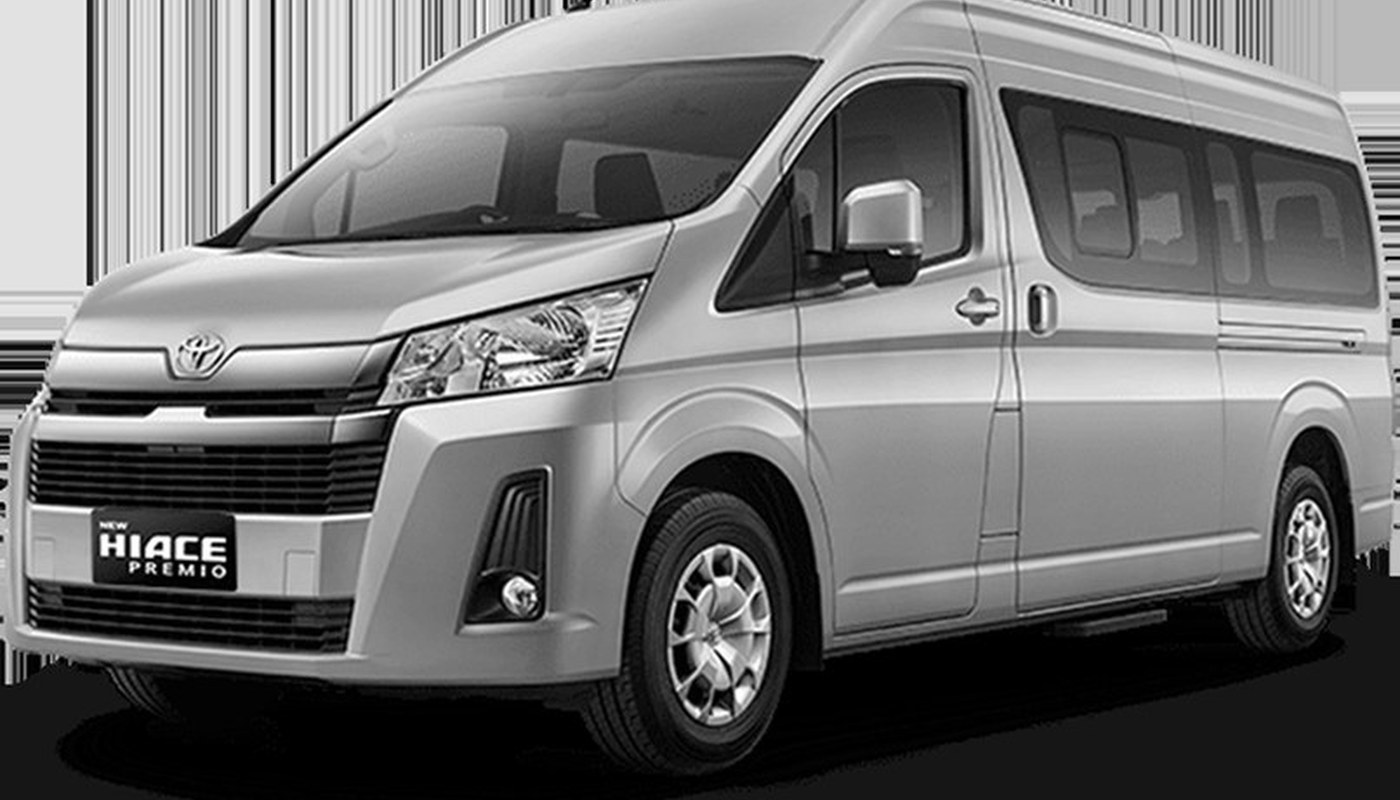 Toyota Hiace Premio dengan layanan driver